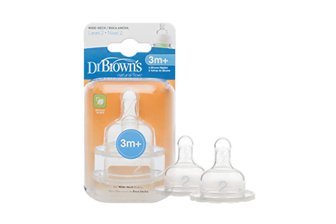 Dr. Browns Nipple 2-Pack Level 2