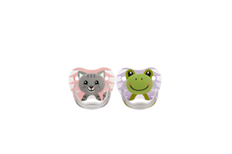 Dr. Browns Animal Print Pacifier 0-6 2Pack Pink