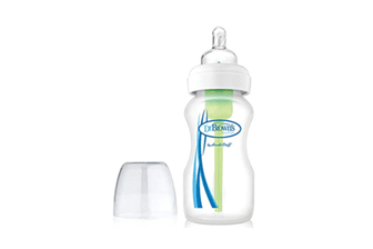 Dr. Brown Wide-Neck Baby Bottle 270Ml Green