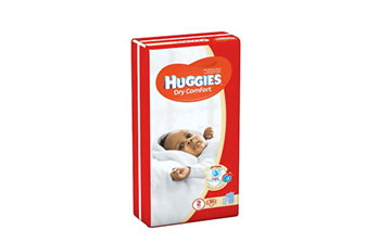 Huggies Dry Comfort Size 2(3-6)Kgs 38's