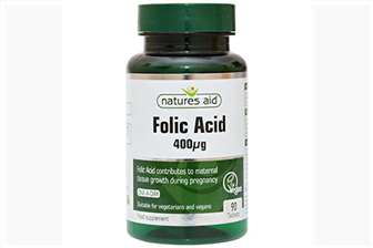 Natures Aid Folic Acid 400ug Vegan 90's