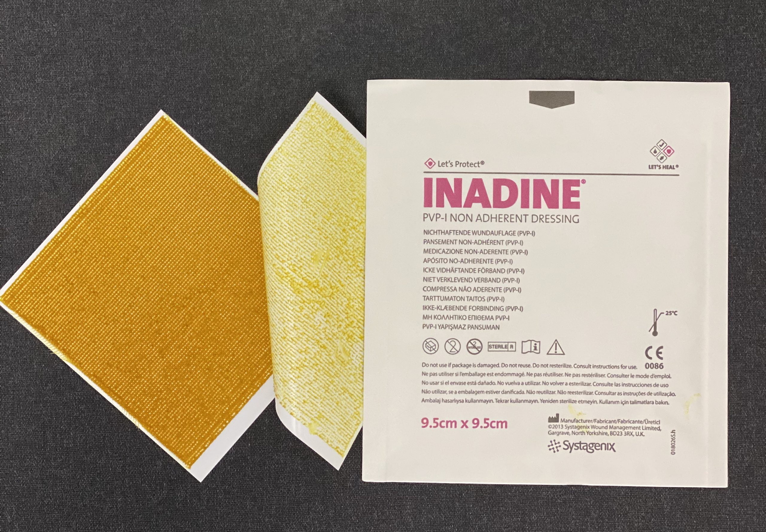 Inadine Dressing 9.5cm by 9.5cm 10's