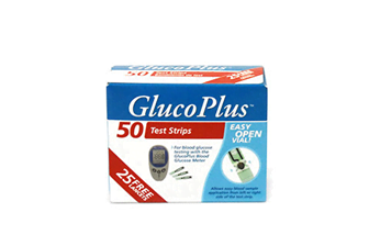 Gluco-plus test strips