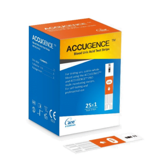 Accugence uric acid strips