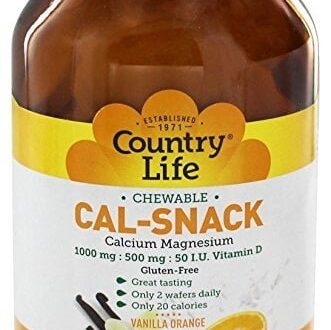 Country Life Cal-Snack Chew Vanilla/Orange 60Wafers