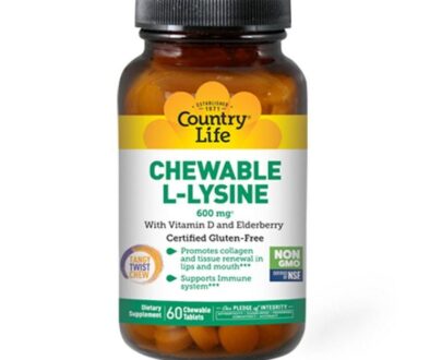Country Life Chewable L-Lysine 600Mg 60’S