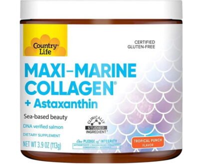 Country Life Maxi-Marine Collagen + Astaxanthin (3.9Oz)113G