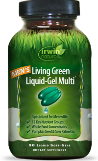 Irwin Naturals Living Green Liquid-Gel Multi For Men 90Ct