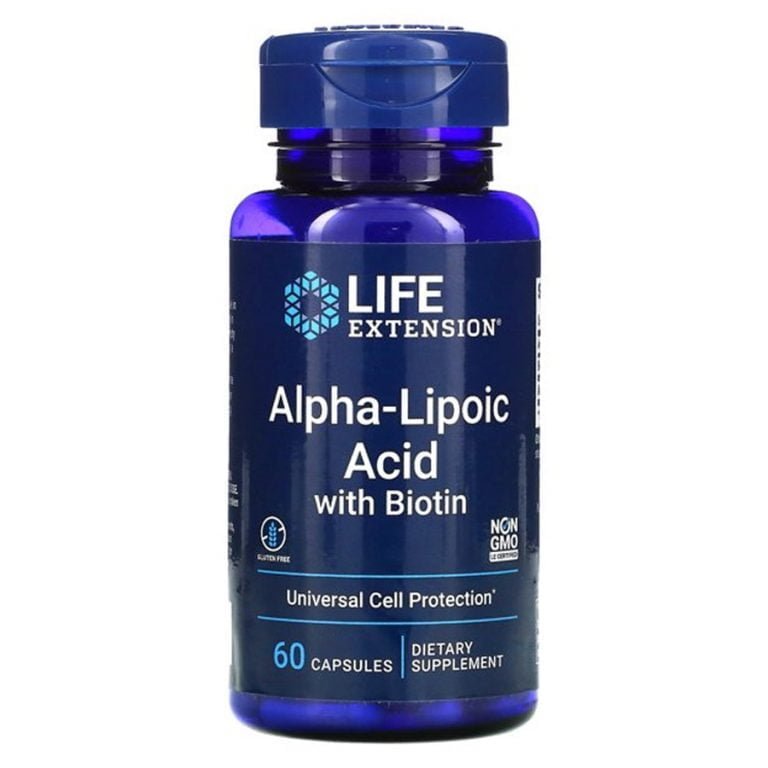 Life Extension ALPHA-LIPOIC ACID BIOTIN 60'S